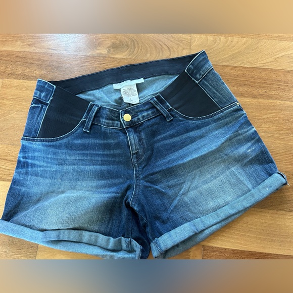 Maternity Blue Denim Women's Shorts - Picture 1 of 4